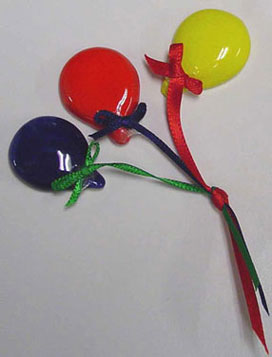 Dollhouse Miniature Balloon Wall Hanging Primary Colors